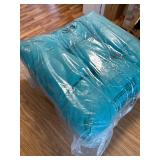 $69 South Pine Porch 20-inch Square Tufted Seat Cushion, 2 Pack, Teal
