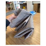 Mainstays Solid Semi-Sheer Curtain Set, Beige, 54" W x 36" L