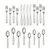 Mainstays Fairport 20 Piece Stainless Steel Flatware Set, Silver