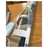 Eco Striped Border Black & Cream 4 ft. X 5ft. Indoor/Outdoor Area Rug