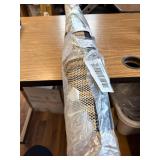 Eco Striped Border Black & Cream 4 ft. X 5ft. Indoor/Outdoor Area Rug