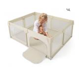 190 x 150 CM Large Baby Playpen, Extra Large Playard for Babies