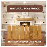 $235 Avana Fireplace Mantel - 72 x 8 x 5 - Rustic Natural