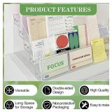 5 Tier Greeting Card Rack, Clear Acrylic Display Stand, Tabletop