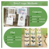 5 Tier Greeting Card Rack, Clear Acrylic Display Stand, Tabletop