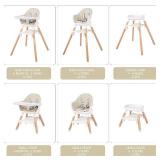 $110 6 in 1 Convertible Baby High Chair/Booster, Beige