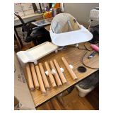 $110 6 in 1 Convertible Baby High Chair/Booster, Beige