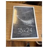 MCS Foundation 16x24 Poster Frame, White, Wall Hanging Frame