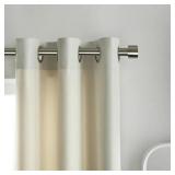 Mainstays 3/4" Nickel End Cap Curtain Rod, Adjustable 84"-120"