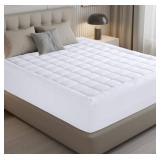 Utopia Bedding Full Mattress Pad, Quilted Fitted, 54x75, White