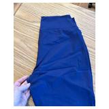 Blue!!Flare Leggings for Women, Crossover Yoga Pants Size Large