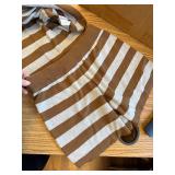 Panadila Womens Striped Sweater Set - Oversized Lounge with Shorts XL