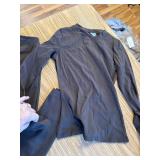 SUUKSESS Women 2-Piece Workout Set: Tummy Control Leggings & Top Size Medium