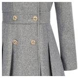 LARGE Trench Coat Waterproof Double Breasted Notch Lapel A-Line Jacket