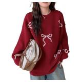 $70 SMALL Womens Long Sleeve Pullover Knit Sweater, Round Neck, Autumn