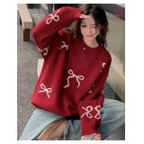 $70 SMALL Womens Long Sleeve Pullover Knit Sweater, Round Neck, Autumn