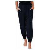 Dokotoo Womens 2025 Drawstring Jogger Pants with Pockets Size L