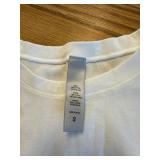 REORIA Women Fitted Basic T Shirts Crew Neck Long Sleeve Crop Top Size S