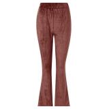 SMALL Velvet Flare Leggings - High Waist, Tummy Control, Yoga Pants