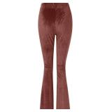 SMALL Velvet Flare Leggings - High Waist, Tummy Control, Yoga Pants