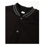 XL- Fashion Varsity Sweatshirt Slim Fit Cotton Jackets Coat