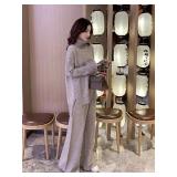 SMALL $97 Autumn/Winter Knitted 2-Piece Set: Oversized Women