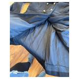 Large Womens Wool Coat Slim Fit Overcoat Double Breasted Peacoat Belt