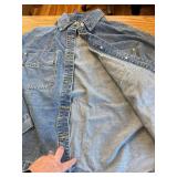 $58 XXL Women Denim Jacket, Jean Coat - Spring Single-Breasted Casual