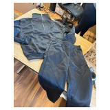 BLACK! Medium Womens Fleece-Lined Sweat Suit 2-Piece Joggers & Half-Zip