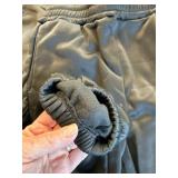 BLACK! Medium Womens Fleece-Lined Sweat Suit 2-Piece Joggers & Half-Zip