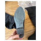 Womens Size 8 DINTAHA Faux Suede Slouch Knee-High Boots, Low Heel