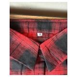 XL- KevaMolly Plaid Flannel Shirts Loose Fit Button-Down Long Sleeve