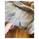 $54 Small Ladies Cozy Winter Teddy Bear Long Coat Jacket Fuzzy Sherpa