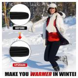 3-Pack Medium Fleece-Lined Leggings for Women, High-Waisted Thermal Pants