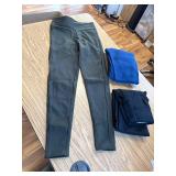 3-Pack Medium Fleece-Lined Leggings for Women, High-Waisted Thermal Pants