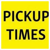 PICK UP TIMES FOR THIS WEEK!
