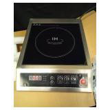 Induction Cooktop Commercial 1800W, Portable Countertop Burner with 8\" Fast Heating Coil, 11 Temp/Power Levels, 24H Timer Stainless Steel Electric Stove for for RV Home Kitchen TESTED  - Retail: $160