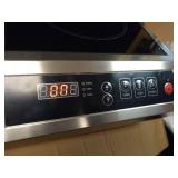 Induction Cooktop Commercial 1800W, Portable Countertop Burner with 8\" Fast Heating Coil, 11 Temp/Power Levels, 24H Timer Stainless Steel Electric Stove for for RV Home Kitchen TESTED  - Retail: $160