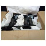 Chicken Coop Wheels Kit with Lift System - Set of 4 Heavy Duty Foldable Caster Wheels Perfect for Chicken Tractors with Maximum Load Capacity of 661 lb. Easy Mobility and Maneuverability - Retail: $20