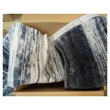 CRYPTOLITE Abstract Area Rug Washable Rug with Non-Slip Backing Low Pile Area Rugs for Living Room, Bedroom, Dining Room,9x12, Grey - Retail: $99