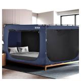 RIYDH Bed Tent - Rectangular King Size - 93% Blackout - 3 Doors - Breathable - Adult & Kids - Indoor Sleeping, Reading, Playing - Retail: $120