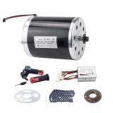 36V Brushed Electric Motor Kit 2500RPM High Speed Brush DC Motor Controller 500W Electric Bike Scooter Motor with Brushed Controller for Dirt Bike Crazy Cart Mini Motorcycle Upgrade and Conversion - R