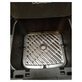 DOMEM 3 Qt Compact Air Fryer with Non-Stick Basket and Rack, User Friendly Simple Touchscreen, Cook in Simple Steps, Low-Oil Cooking Small Air Fryer, Space Saving Cooker - Retail: $40
