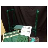 Garden Kneeler and Seat,with 2 Tool Bags Pouches and Claw Gloves,Portable Lightweight Bench Thicken EVA Foam Pad Sturdy Steel Pipe Practical Garden Tools(Green) - Retail: $25
