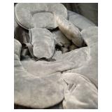 Baby Swings for Infants, Monamii Baby Swing, Bluetooth Infant Swing with Music Speaker, 5 Speeds and Remote Control, Indoor & Outdoor Use (Light Grey) - Retail: $150