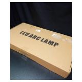 zyiesrsq Half Moon Nail Desk Lamp, 45W LED Nail Tech Desk Light with Phone Holder, Half Moon Nail Light 3000-6000K Adjustable Brightness, Nail Table Arch Lamp, for Manicure Lash Eyelas (Gold), YY111 -