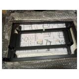 Gawicpy Modern 2-Tier Tempered Glass End Table - Stylish Black Metal Side Table for Small Spaces, Perfect for Living Room & Bedroom (Black, 1PCS) - Retail: $37