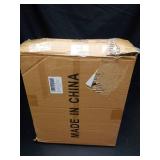 Gawicpy Modern 2-Tier Tempered Glass End Table - Stylish Black Metal Side Table for Small Spaces, Perfect for Living Room & Bedroom (Black, 1PCS) - Retail: $37