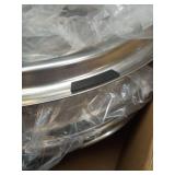 Deebior 4pcs 19.5\" Polished Stainless Steel Dually Wheel Simulators, Nice Lookingâand Durable Bolt On Wheel Cover,8 Lug Hubcaps Fit for Ford 1999-2002 F450/F550 Truck with Installation Tool Kit 