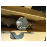 Deebior 4pcs 19.5\" Polished Stainless Steel Dually Wheel Simulators, Nice Lookingâand Durable Bolt On Wheel Cover,8 Lug Hubcaps Fit for Ford 1999-2002 F450/F550 Truck with Installation Tool Kit 